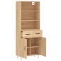 vidaXL Credenza Rovere Sonoma 69,5x34x180 cm in Legno Multistrato vidaXL Credenza Rovere Sonoma 69,5x34x180 cm in Legno Multistrato