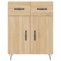 vidaXL Credenza Rovere Sonoma 69,5x34x180 cm in Legno Multistrato vidaXL Credenza Rovere Sonoma 69,5x34x180 cm in Legno Multistrato
