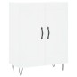 vidaXL Credenza Bianca 69,5x34x180 cm in Legno Multistrato