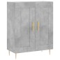 vidaXL Credenza Grigio Cemento 69,5x34x180 cm in Legno Multistrato vidaXL Credenza Grigio Cemento 69,5x34x180 cm in Legno Multistrato