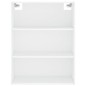 vidaXL Credenza Bianca 69,5x34x180 cm in Legno Multistrato