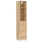 vidaXL Credenza Rovere Sonoma 34,5x34x180 cm in Legno Multistrato vidaXL Credenza Rovere Sonoma 34,5x34x180 cm in Legno Multistrato