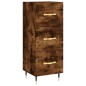 vidaXL Credenza Rovere Fumo 34,5x34x180 cm in Legno Multistrato vidaXL Credenza Rovere Fumo 34,5x34x180 cm in Legno Multistrato