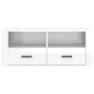 Mobile Porta TV Bianco Lucido 100x35x40 cm in Legno Multistrato Mobile Porta TV Bianco Lucido 100x35x40 cm in Legno Multistrato