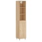 vidaXL Credenza Rovere Sonoma 34,5x34x180 cm in Legno Multistrato vidaXL Credenza Rovere Sonoma 34,5x34x180 cm in Legno Multistrato