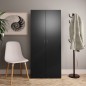 Scarpiera Nera 80x35,5x180 cm in Truciolato Scarpiera Nera 80x35,5x180 cm in Truciolato
