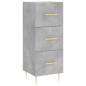 vidaXL Credenza Grigio Cemento 34,5x34x180 cm in Legno Multistrato vidaXL Credenza Grigio Cemento 34,5x34x180 cm in Legno Multistrato
