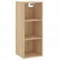 vidaXL Credenza Rovere Sonoma 34,5x34x180 cm in Legno Multistrato vidaXL Credenza Rovere Sonoma 34,5x34x180 cm in Legno Multistrato