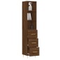 vidaXL Credenza Rovere Marrone 34,5x34x180 cm in Legno Multistrato vidaXL Credenza Rovere Marrone 34,5x34x180 cm in Legno Multistrato