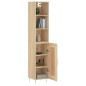 vidaXL Credenza Rovere Sonoma 34,5x34x180 cm in Legno Multistrato vidaXL Credenza Rovere Sonoma 34,5x34x180 cm in Legno Multistrato