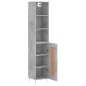 vidaXL Credenza Grigio Cemento 34,5x34x180 cm in Legno Multistrato vidaXL Credenza Grigio Cemento 34,5x34x180 cm in Legno Multistrato