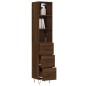 vidaXL Credenza Rovere Marrone 34,5x34x180 cm in Legno Multistrato vidaXL Credenza Rovere Marrone 34,5x34x180 cm in Legno Multistrato