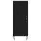 vidaXL Credenza Nera 34,5x34x180 cm in Legno Multistrato vidaXL Credenza Nera 34,5x34x180 cm in Legno Multistrato