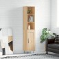 vidaXL Credenza Rovere Sonoma 34,5x34x180 cm in Legno Multistrato vidaXL Credenza Rovere Sonoma 34,5x34x180 cm in Legno Multistrato