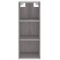 vidaXL Credenza Grigio Sonoma 34,5x34x180 cm in Legno Multistrato vidaXL Credenza Grigio Sonoma 34,5x34x180 cm in Legno Multistrato