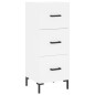 vidaXL Credenza Bianca 34,5x34x180 cm in Legno Multistrato vidaXL Credenza Bianca 34,5x34x180 cm in Legno Multistrato
