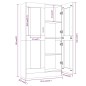Mobile Vetrina Rovere Marrone 82,5x30,5x150cm Legno Multistrato Mobile Vetrina Rovere Marrone 82,5x30,5x150cm Legno Multistrato