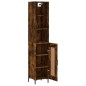 vidaXL Credenza Rovere Fumo 34,5x34x180 cm in Legno Multistrato vidaXL Credenza Rovere Fumo 34,5x34x180 cm in Legno Multistrato