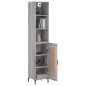 vidaXL Credenza Grigio Sonoma 34,5x34x180 cm in Legno Multistrato vidaXL Credenza Grigio Sonoma 34,5x34x180 cm in Legno Multistrato