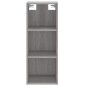vidaXL Credenza Grigio Sonoma 34,5x34x180 cm in Legno Multistrato vidaXL Credenza Grigio Sonoma 34,5x34x180 cm in Legno Multistrato