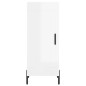 vidaXL Credenza 34,5x34x180 cm in Legno Multistrato Bianco Lucido vidaXL Credenza 34,5x34x180 cm in Legno Multistrato Bianco Lucido