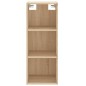 vidaXL Credenza Rovere Sonoma 34,5x34x180 cm in Legno Multistrato vidaXL Credenza Rovere Sonoma 34,5x34x180 cm in Legno Multistrato