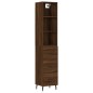 vidaXL Credenza Rovere Marrone 34,5x34x180 cm in Legno Multistrato vidaXL Credenza Rovere Marrone 34,5x34x180 cm in Legno Multistrato