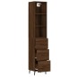 vidaXL Credenza Rovere Marrone 34,5x34x180 cm in Legno Multistrato vidaXL Credenza Rovere Marrone 34,5x34x180 cm in Legno Multistrato