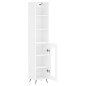 vidaXL Credenza Bianca 34,5x34x180 cm in Legno Multistrato vidaXL Credenza Bianca 34,5x34x180 cm in Legno Multistrato