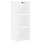 vidaXL Credenza Bianca 34,5x34x180 cm in Legno Multistrato vidaXL Credenza Bianca 34,5x34x180 cm in Legno Multistrato