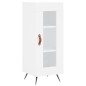 vidaXL Credenza Bianca 34,5x34x180 cm in Legno Multistrato vidaXL Credenza Bianca 34,5x34x180 cm in Legno Multistrato