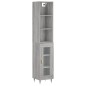 vidaXL Credenza Grigio Sonoma 34,5x34x180 cm in Legno Multistrato vidaXL Credenza Grigio Sonoma 34,5x34x180 cm in Legno Multistrato