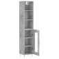 vidaXL Credenza Grigio Cemento 34,5x34x180 cm in Legno Multistrato vidaXL Credenza Grigio Cemento 34,5x34x180 cm in Legno Multistrato