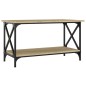 Tavolino Rovere Sonoma 80x45x45 cm in Legno Multistrato e Ferro Tavolino Rovere Sonoma 80x45x45 cm in Legno Multistrato e Ferro