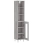 vidaXL Credenza Grigio Cemento 34,5x34x180 cm in Legno Multistrato vidaXL Credenza Grigio Cemento 34,5x34x180 cm in Legno Multistrato