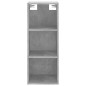 vidaXL Credenza Grigio Cemento 34,5x34x180 cm in Legno Multistrato vidaXL Credenza Grigio Cemento 34,5x34x180 cm in Legno Multistrato