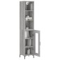 vidaXL Credenza Grigio Sonoma 34,5x34x180 cm in Legno Multistrato vidaXL Credenza Grigio Sonoma 34,5x34x180 cm in Legno Multistrato