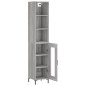 vidaXL Credenza Grigio Sonoma 34,5x34x180 cm in Legno Multistrato vidaXL Credenza Grigio Sonoma 34,5x34x180 cm in Legno Multistrato