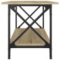 Tavolino Rovere Sonoma 80x45x45 cm in Legno Multistrato e Ferro Tavolino Rovere Sonoma 80x45x45 cm in Legno Multistrato e Ferro