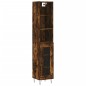 vidaXL Credenza Rovere Fumo 34,5x34x180 cm in Legno Multistrato vidaXL Credenza Rovere Fumo 34,5x34x180 cm in Legno Multistrato