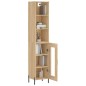 vidaXL Credenza Rovere Sonoma 34,5x34x180 cm in Legno Multistrato vidaXL Credenza Rovere Sonoma 34,5x34x180 cm in Legno Multistrato