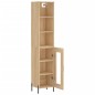 vidaXL Credenza Rovere Sonoma 34,5x34x180 cm in Legno Multistrato vidaXL Credenza Rovere Sonoma 34,5x34x180 cm in Legno Multistrato