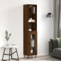 vidaXL Credenza Rovere Marrone 34,5x34x180 cm in Legno Multistrato vidaXL Credenza Rovere Marrone 34,5x34x180 cm in Legno Multistrato