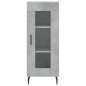 vidaXL Credenza Grigio Cemento 34,5x34x180 cm in Legno Multistrato vidaXL Credenza Grigio Cemento 34,5x34x180 cm in Legno Multistrato