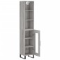 vidaXL Credenza Grigio Sonoma 34,5x34x180 cm in Legno Multistrato vidaXL Credenza Grigio Sonoma 34,5x34x180 cm in Legno Multistrato
