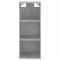 vidaXL Credenza Grigio Cemento 34,5x34x180 cm in Legno Multistrato vidaXL Credenza Grigio Cemento 34,5x34x180 cm in Legno Multistrato