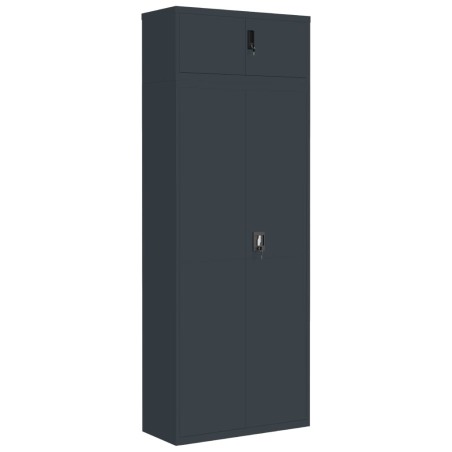 vidaXL Armadio Classificatore Antracite 90x40x240 cm in Acciaio