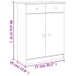 vidaXL Scarpiera ALTA 77x35x96 cm in Legno Massello di Pino vidaXL Scarpiera ALTA 77x35x96 cm in Legno Massello di Pino