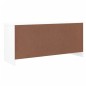 vidaXL Panca Porta Scarpe ALTA Bianca 100x35x45 cm Legno Massello Pino