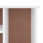 vidaXL Panca Porta Scarpe ALTA Bianca 100x35x45 cm Legno Massello Pino